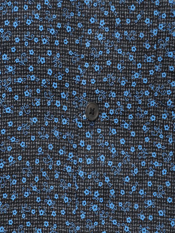 black floral printed casual shirt - 15936978 - Zoom Image - 5