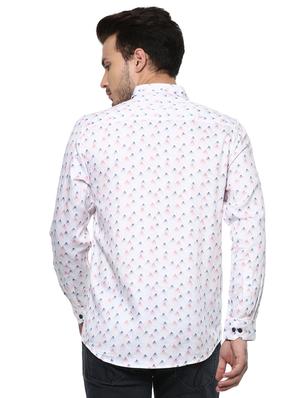 white printed casual shirt - 15936984 - Standard Image - 3
