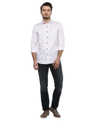 white printed casual shirt - 15936984 - Standard Image - 4