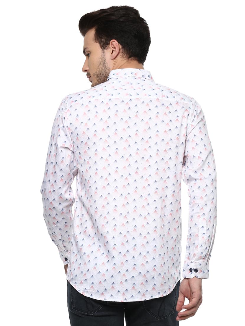 white printed casual shirt - 15936984 - Zoom Image - 3