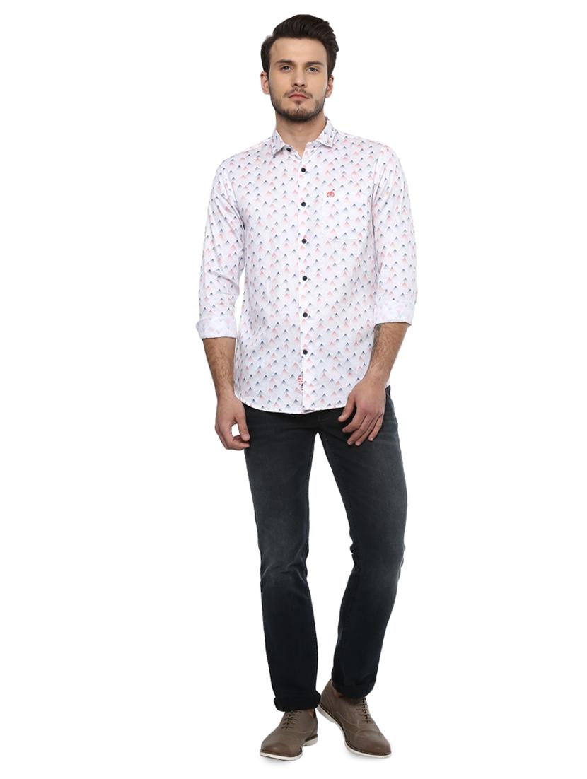 white printed casual shirt - 15936984 - Zoom Image - 4