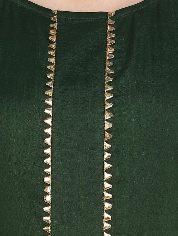 gota patti kurta with pant set - 15936997 - Zoom Image - 4