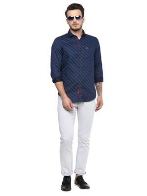 blue printed casual shirt - 15937245 - Standard Image - 4