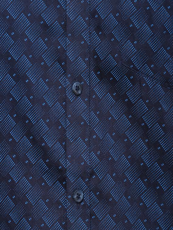blue printed casual shirt - 15937245 - Zoom Image - 5