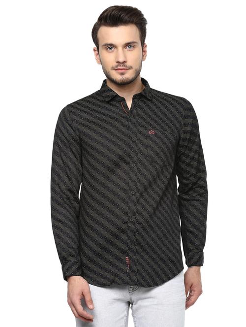 black printed casual shirt - 15937247 - Standard Image - 1