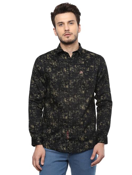 black printed casual shirt - 15937250 - Standard Image - 1
