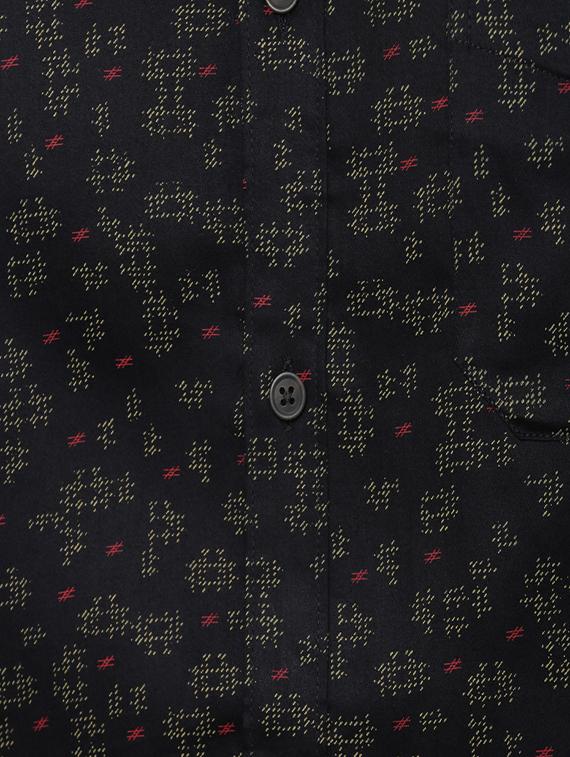 black printed casual shirt - 15937256 - Zoom Image - 5