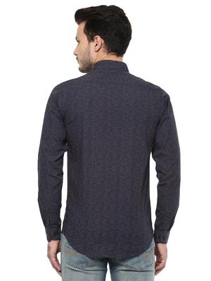 blue printed casual shirt - 15937261 - Standard Image - 3