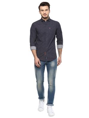 blue printed casual shirt - 15937261 - Standard Image - 4