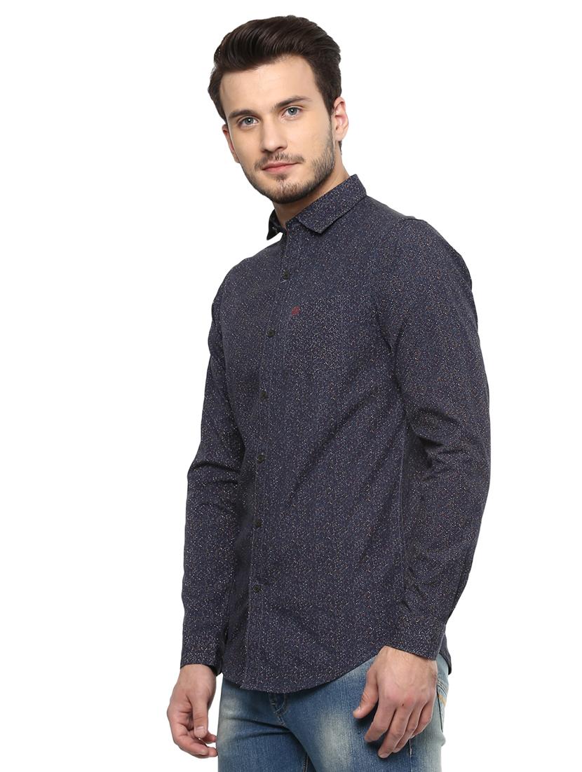 blue printed casual shirt - 15937261 - Zoom Image - 2