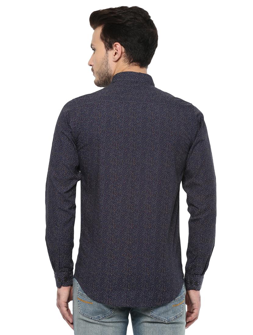blue printed casual shirt - 15937261 - Zoom Image - 3