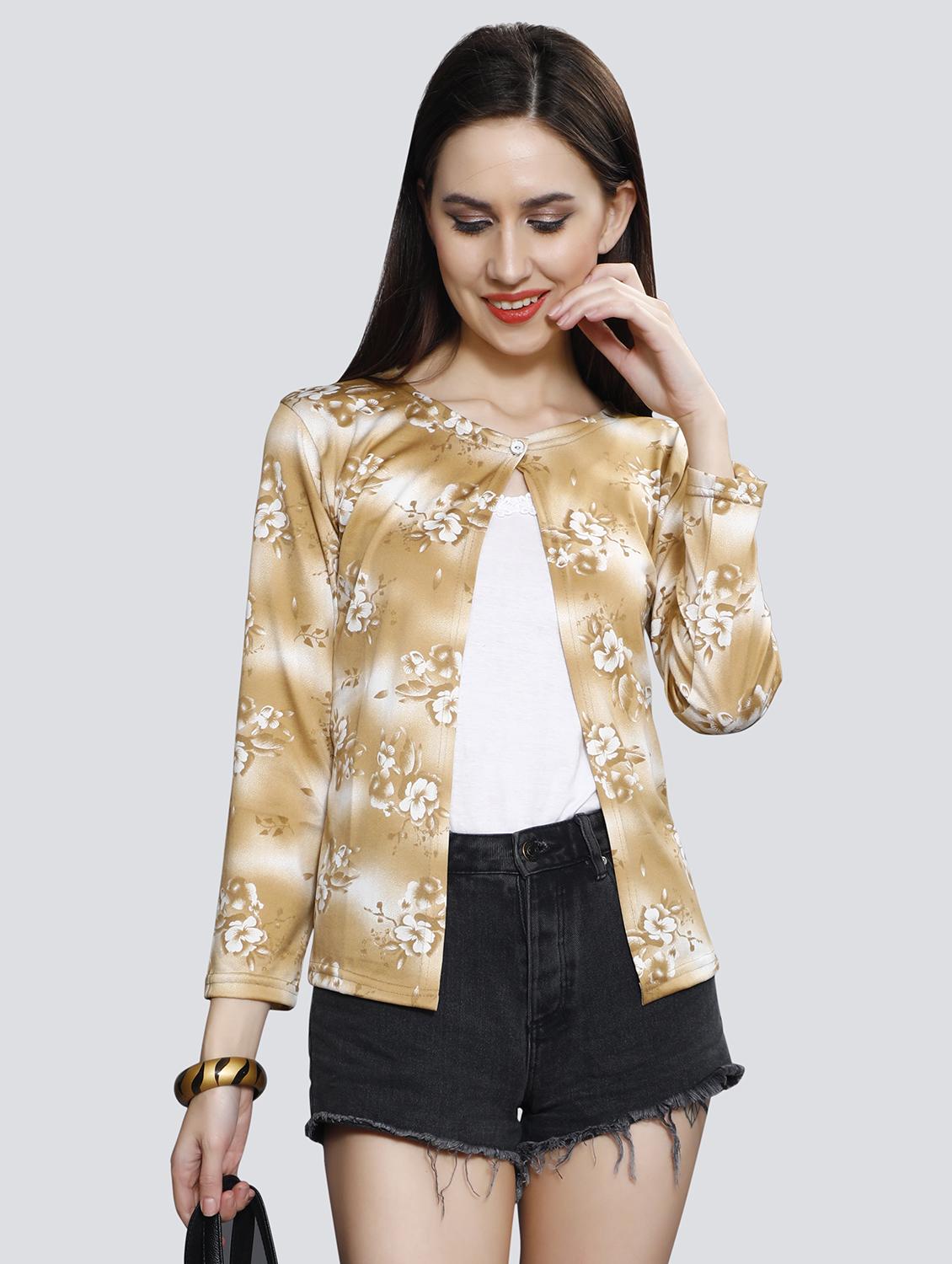 button closure floral shrug - 15937870 - Zoom Image - 1