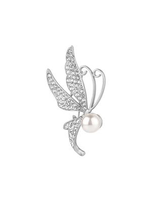 silver metal brooch - 15937990 - Standard Image - 3