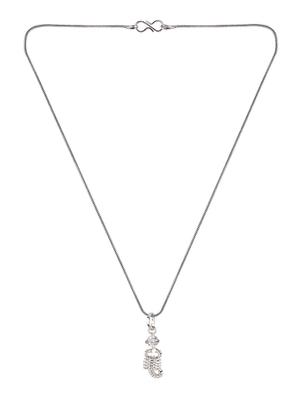 silver metal chain necklace - 15938029 - Standard Image - 2