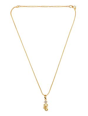 gold metal chain necklace - 15938030 - Standard Image - 2