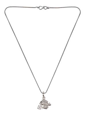 silver metal chain necklace - 15938031 - Standard Image - 2