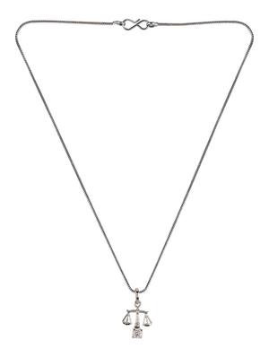silver metal chain necklace - 15938033 - Standard Image - 2