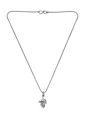 silver metal chain necklace - 15938037 - Standard Image - 2