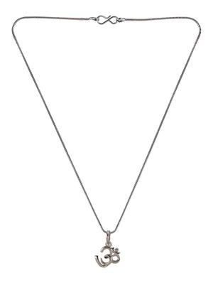 silver metal chain necklace - 15938039 - Standard Image - 2