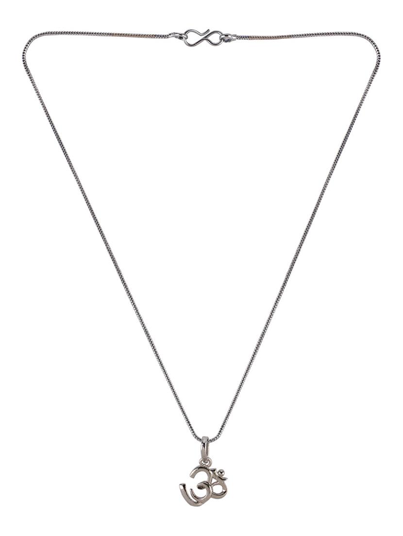 silver metal chain necklace - 15938039 - Zoom Image - 2