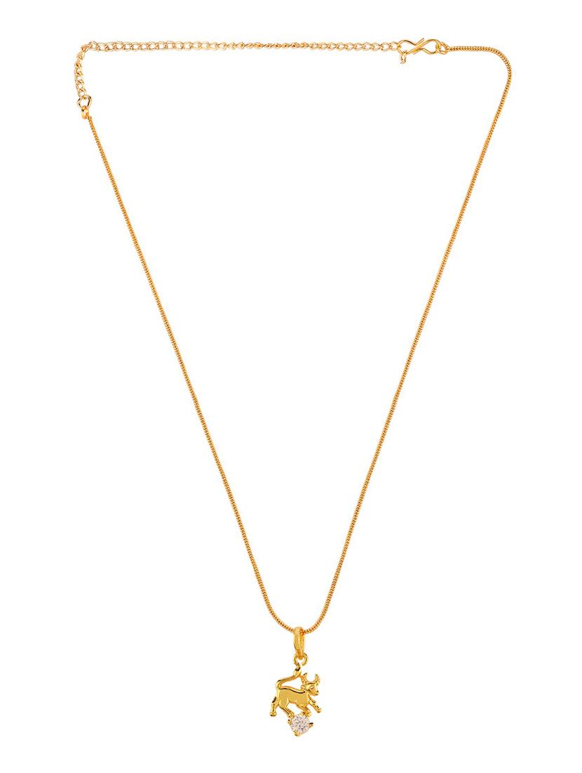 gold metal chain necklace - 15938042 - Zoom Image - 2