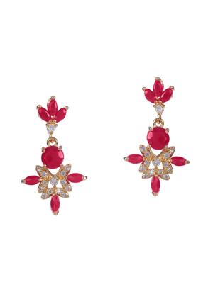 pink metal necklaces and earring - 15938043 - Standard Image - 3