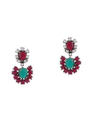 multi colored metal necklaces and earring - 15938045 - Standard Image - 3