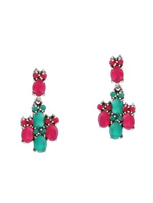 multi colored metal necklaces and earring - 15938047 - Standard Image - 3