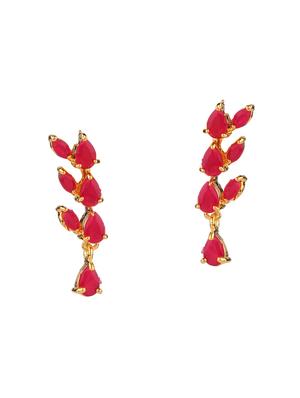 pink metal necklaces and earring - 15938051 - Standard Image - 3