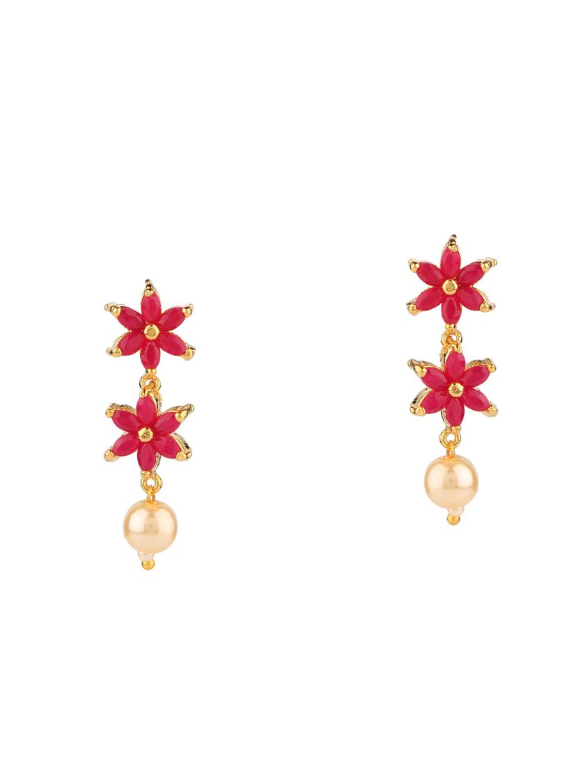 pink metal necklaces and earring - 15938059 - Zoom Image - 3