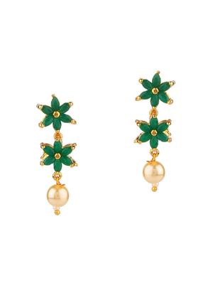 green metal necklaces and earring - 15938060 - Standard Image - 2