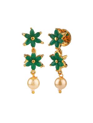 green metal necklaces and earring - 15938060 - Standard Image - 4