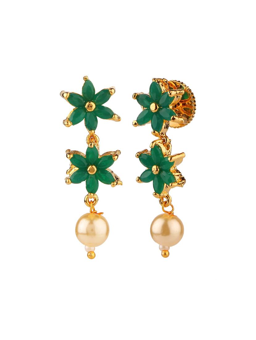 green metal necklaces and earring - 15938060 - Zoom Image - 4