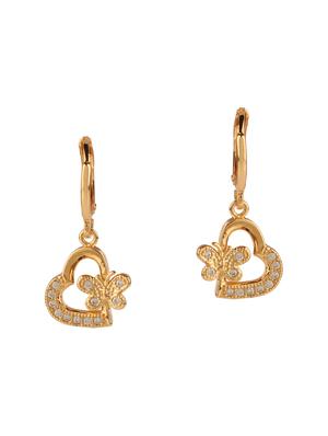 gold metal pendants and earring - 15938069 - Standard Image - 3
