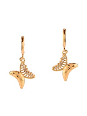 gold metal pendants and earring - 15938071 - Standard Image - 3