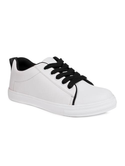 white lace-up sneakers - 15938142 - Standard Image - 1