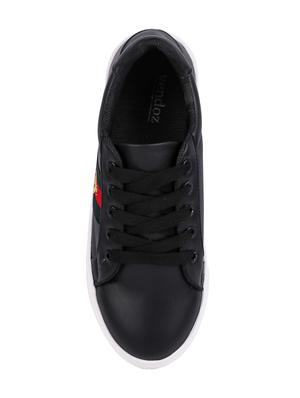 black lace-up sneakers - 15938144 - Standard Image - 4