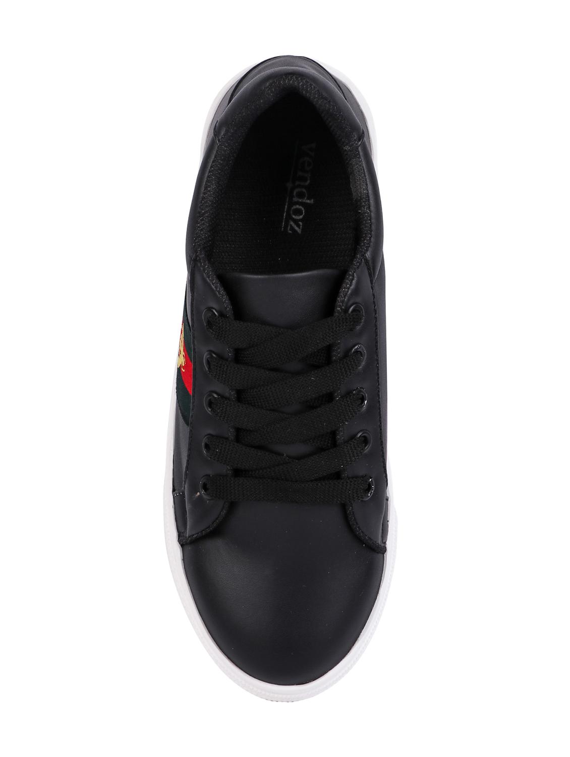 black lace-up sneakers - 15938144 - Zoom Image - 4