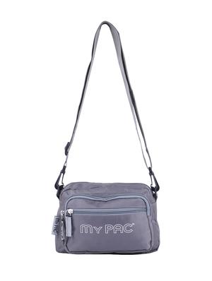 grey polyester regular sling bag - 15938153 - Standard Image - 4