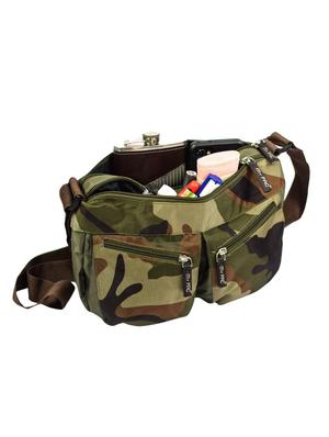 khaki polyester regular sling bag - 15938157 - Standard Image - 3