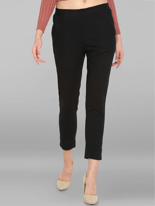 elasticated waist side slit trouser - 15938593 - Standard Image - 1