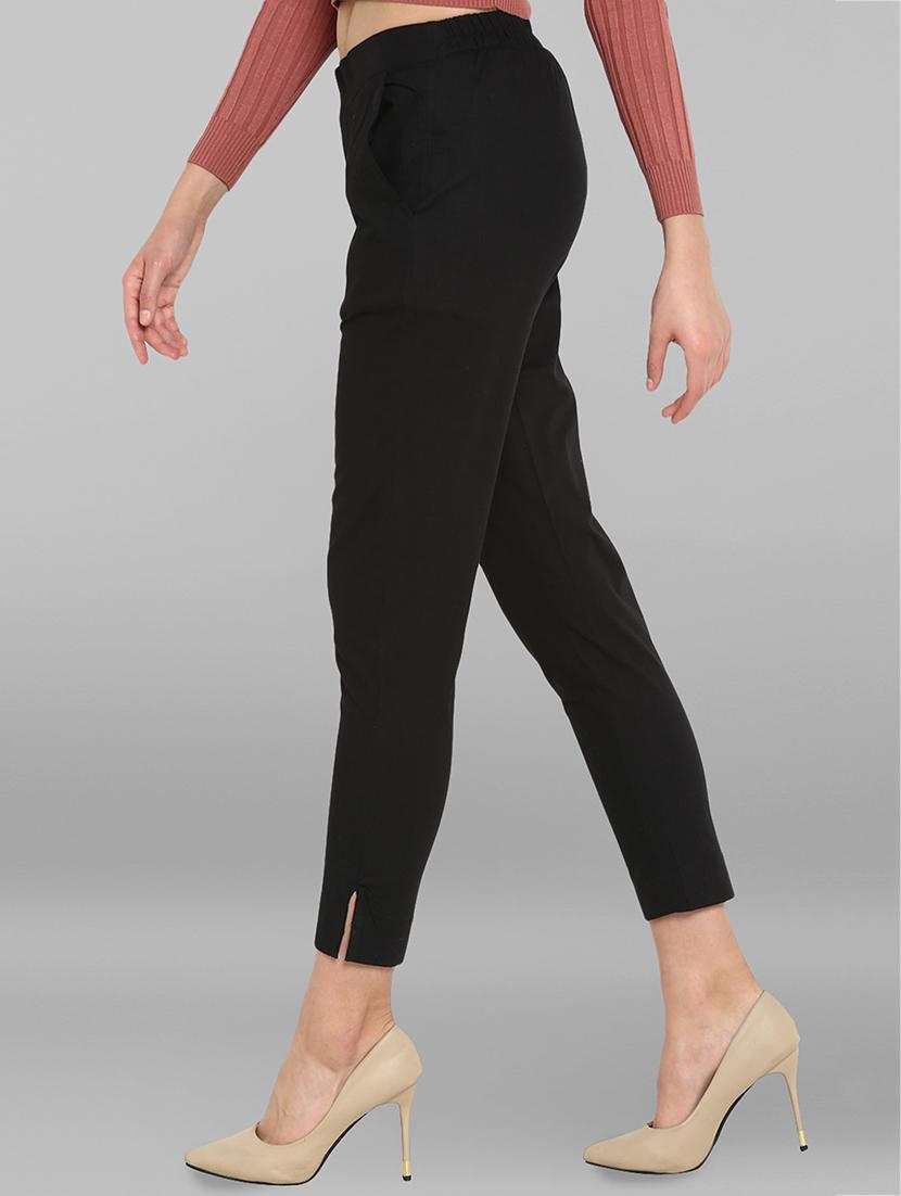 elasticated waist side slit trouser - 15938593 - Zoom Image - 2