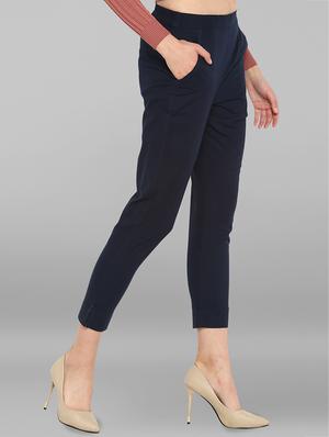 elasticated waist cropped pant - 15938600 - Standard Image - 2