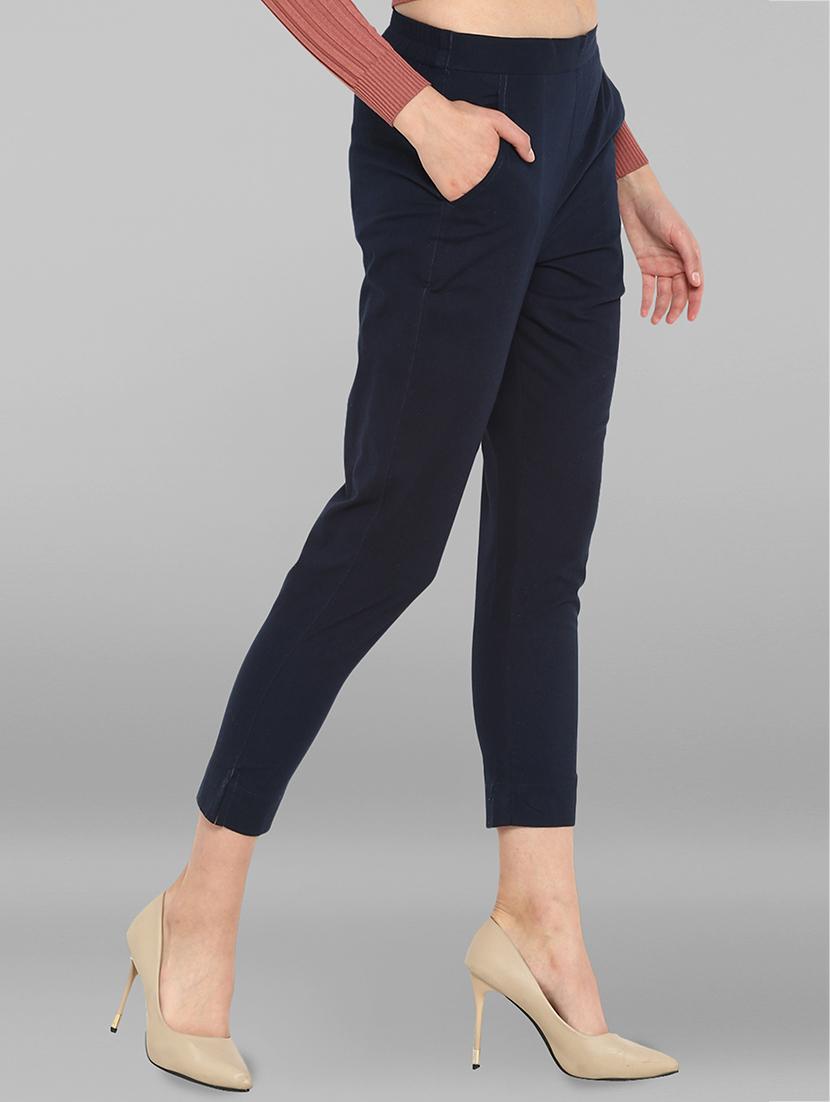 elasticated waist cropped pant - 15938600 - Zoom Image - 2