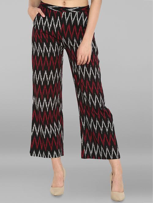 high rise chevron wide leg trouser - 15938601 - Very Small Image - 1