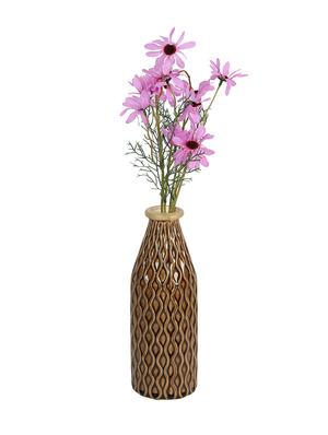 glazed ceramic brown vase - 15938881 - Standard Image - 2