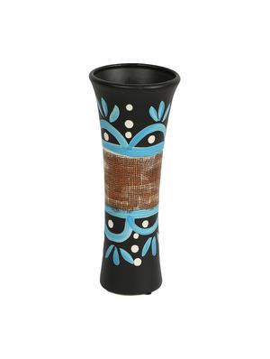 hand painted textured multicolor ceramic vase - 15938883 - Standard Image - 4