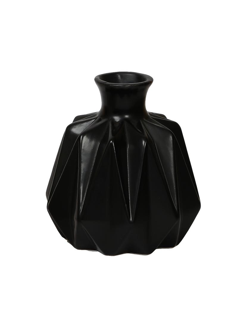 black groovy designer ceramic vase - 15938920 - Zoom Image - 3