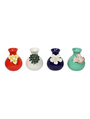 assortment of colours - traditional ceramic flower vase for home - 15938961 - Standard Image - 3