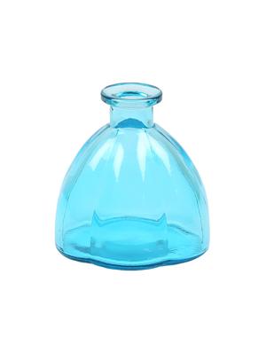 oval jar styled tranparent blue vase - 15938978 - Standard Image - 3